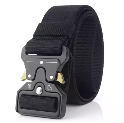 Moda Cinto Tático Militar Largo Masculino Nylon Fivela Liga de Zinco e Engate R