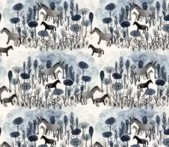 Cartulina "Caballos en sueño" - comprar online