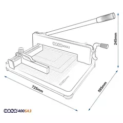 Guillotina de mesa A3 400 hojas - Dasa - Las Mirabal