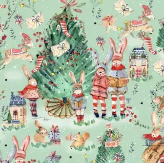 Papel estampado "Navidad Caramelo"