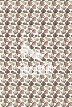 Papel estampado "Hojas secas"