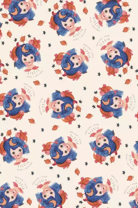 Papel estampado "Piscis" - comprar online