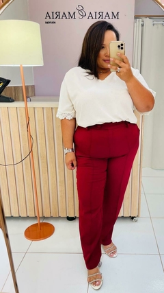 BLUSA DETALHE EM RENDA - comprar online