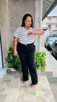 CALÇA RETA HELENA - PRETA - comprar online