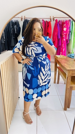 VESTIDO GOLA FRANZIDA