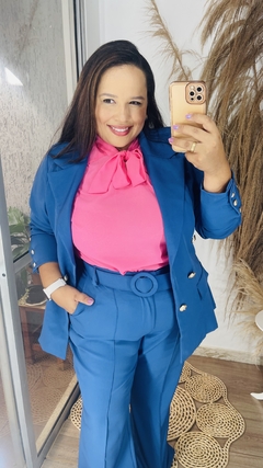 BLAZER ALFAIATARIA LARA AZUL - comprar online