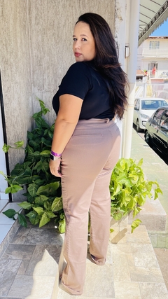 CALÇA RETA HELENA - NUDE - comprar online