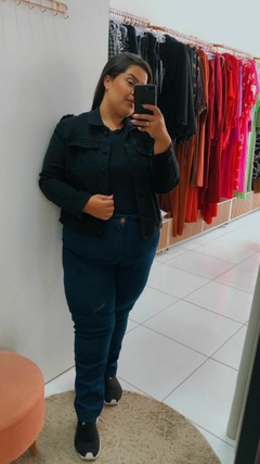 JAQUETA CROPPED PRETA - comprar online
