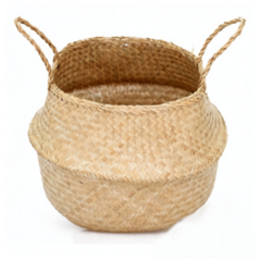 Canasto Fibra Natural Entramado XL 48cm x 37cm - comprar online