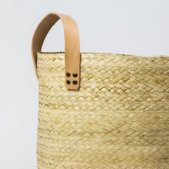 Canasto manija cuero - comprar online