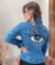 Jaqueta Jeans Feminina Bordada na internet