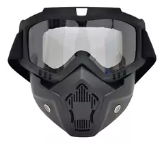 MASCARA CAFE RACER TIPO SHARK DESMONTABLE en internet