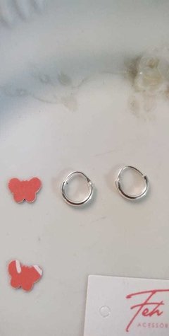 Mini Argolas de Prata 01