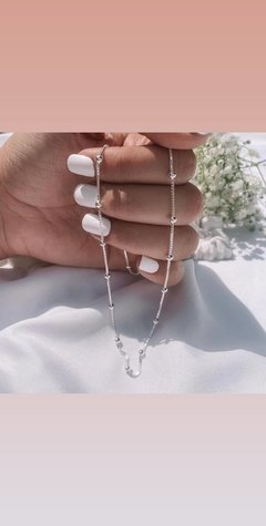 Choker de Prata Bolinhas - loja online