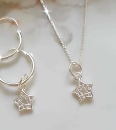 Colar de Prata Mini Estrela Cravejada - comprar online