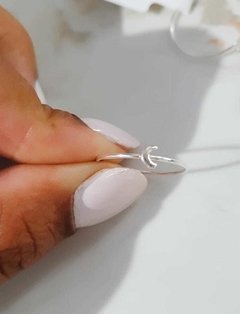 Anel de Prata Mini Lua - comprar online