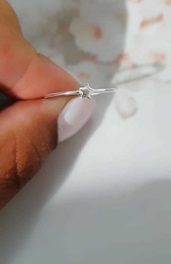 Anel de Prata Mini Estrela - comprar online