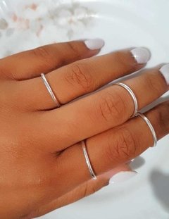 Anel de Prata Minimalista  Liso