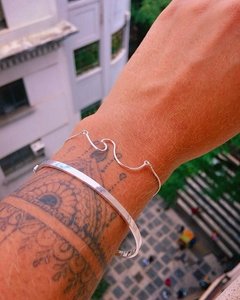 Pulseira de Prata Onda - comprar online