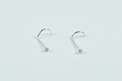 Piercing de Prata Nariz Ponto de Luz 2mm
