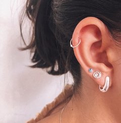 Piercing de Prata Argolinha c/ bola 8 mm