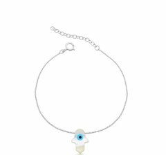 PULSEIRA MÃO HAMSA OLHO GREGO - comprar online