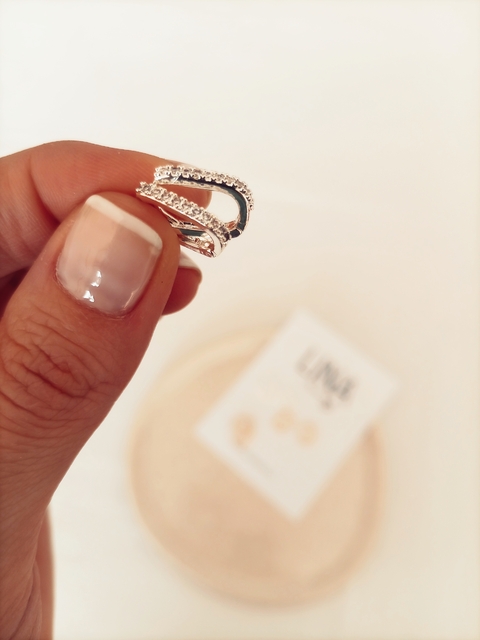 Argollitas Isabella Plateadas