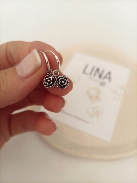 Argollitas dije Flor