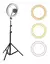 ARO DE LUZ - BLANCO 3 TEMPERATURAS - 26CM DIAMETRO - TRIPODE 2.1MTS - DX-AROLUZ01 - DINAX - comprar online