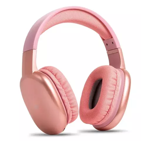 Auricular Bluetooth Netmak NM-Volt-RS rosa | Sonido estéreo y diseño compacto - comprar online