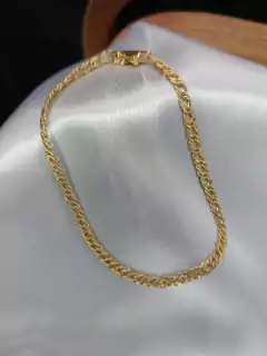 Pulseira grumet masculina na moeda antiga