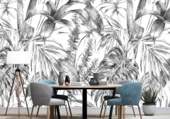 Mural Tropical B&W