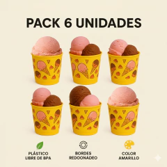 PACK 6 UNIDADES POTE HELADO MARCA NUVA en internet