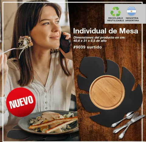 Individual de mesa HOJA. NUVA. ART. #9039 en internet