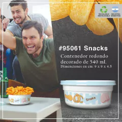 Contenedores Decorados de 540 ml. NUVA. ART. #95061 - comprar online