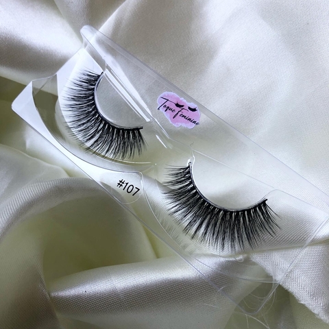 1 Par Cílios Postiços Unitário #107