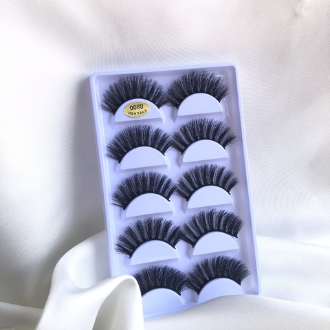 Cartela de cílios postiços G800 com 5 pares - comprar online