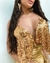 Top em Paete Dourado com corrente - comprar online