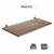 Prateleira Nogueira c/ Suporte Cinza Concept Me Leve 1,2x20x40 cm, PRAT.K