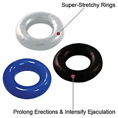 Pack 3 Anillos peneanos Elasticos Ring Cock en internet
