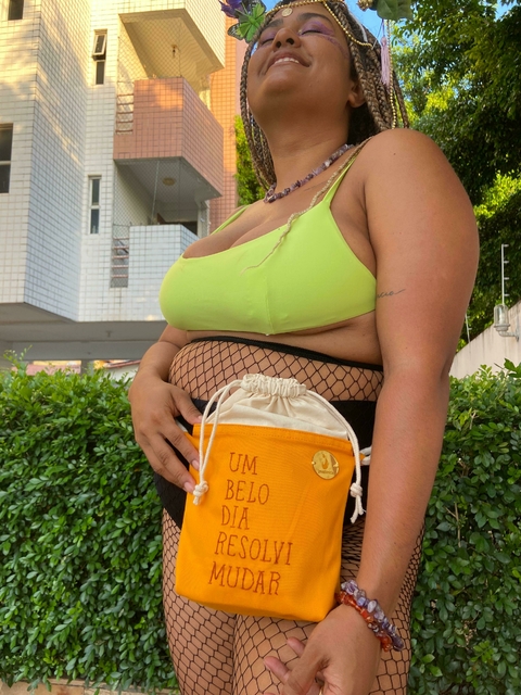 Mini Bolsa UM BELO DIA RESOLVI MUDAR