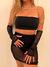 Top Ju com luvas de tule - comprar online