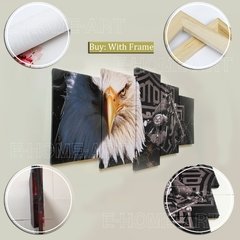 Pintura em tela para parede, 5 unidades, arte, poster inspirado em anime, decoração de casa para sala de estar, quadro moderno, imagens modulares - Dr. Brauch