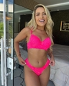 Conjunto Lingerie Camila - Rosa Neon - (cópia)