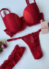 Conjunto Lingerie Amor Perfeito - Vermelho