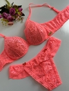 Conjunto Lingerie EU POSSO - Coral