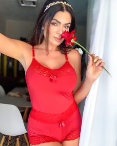 Baby Doll Lica - Vermelho