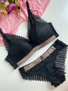 Conjunto Lingerie Clarice - Preto