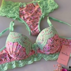 Conjunto Lingerie Gabriela - Floral Paradise na internet