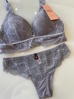 Conjunto Lingerie Lara - Azul - (cópia)